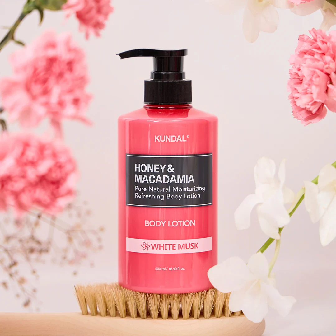 Kundal Honey & Macadamia Pure Body Lotion White Musk 500ml moisturizing body lotion  Image Title: